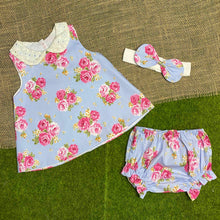 Load image into Gallery viewer, Deberry Eyelet Collared Baby Set