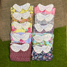 Load image into Gallery viewer, Deberry Eyelet Collared Baby Set