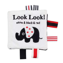 Load image into Gallery viewer, Infantway Huggabooks Visual Training Felt Clothbook - White, Black & Red