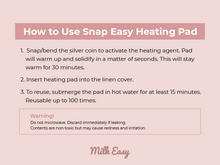 Load image into Gallery viewer, Milkeasy Snap Easy Heating Pad