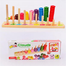 Load image into Gallery viewer, Wooden Clouds Computation Bead