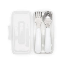 Load image into Gallery viewer, Oxo Tot On The Go Fork And Spoon Set With Carrying Case