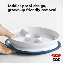 Load image into Gallery viewer, Oxo Tot Stick And Stay Suction Divided Plate