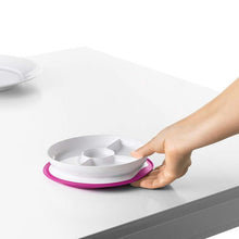 Load image into Gallery viewer, Oxo Tot Stick And Stay Suction Divided Plate