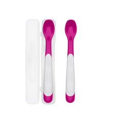 Load image into Gallery viewer, Oxo Tot On-The-Go Plastic Feeding Spoon With Case (2 Pack)