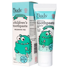 Load image into Gallery viewer, Buds Children’s Toothpaste With Fluoride (3-12 years old)