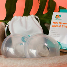 Load image into Gallery viewer, Orange and Peach Milk Saver Breast Shells