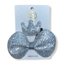 Load image into Gallery viewer, Handmade Crown & Ribbon Clips