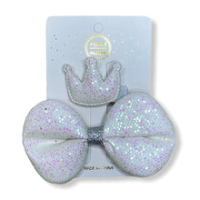 Load image into Gallery viewer, Handmade Crown & Ribbon Clips