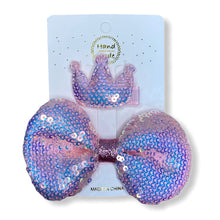 Load image into Gallery viewer, Handmade Crown & Ribbon Clips