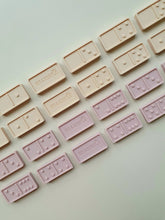 Load image into Gallery viewer, Tots & Kisses Domino Set in Rose Mix