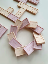 Load image into Gallery viewer, Tots & Kisses Domino Set in Rose Mix