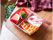 Load image into Gallery viewer, Beaba Silicone Suction Divided Plate + 2nd Stage Spoon