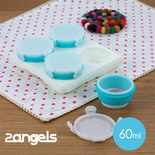 Load image into Gallery viewer, 2angels Silicone Baby Food Storage Cups 60ml
