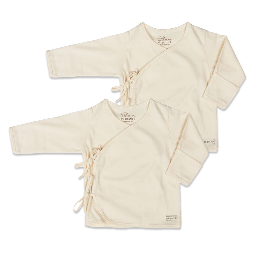 Patrick Newborn Piece Organic Tie-Side Long Sleeve Set L/S