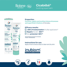 Load image into Gallery viewer, Biolane Expert BIO Cicabebe Organic Soothing Repair Balm 40ml