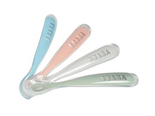 Load image into Gallery viewer, Beaba Set of 4 Ergonomic 1st-Age Silicone Spoon