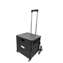 Load image into Gallery viewer, Clever Spaces Stair Climber Foldable Trolley Cart (with Lid)