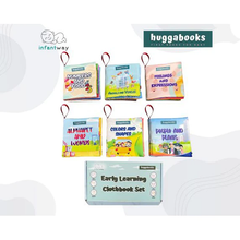 Load image into Gallery viewer, Infantway - Huggabooks Early Learning Cloth Book Set