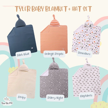 Load image into Gallery viewer, Bao Bei Tyler Baby Blanket + Matching Hat Set