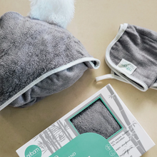 Load image into Gallery viewer, Nuborn Bamboo Hooded Towel And Wash Cloth Set