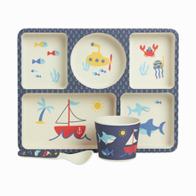 Load image into Gallery viewer, Penny Scallan - Bamboo Divided Plate Set