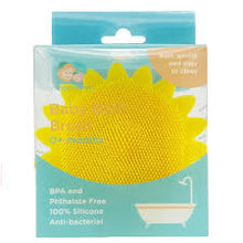 Load image into Gallery viewer, Orange and Peach Silicone Bath Brush