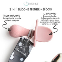 Load image into Gallery viewer, Grabease 2-in-1 Silicone Spoon + Teether