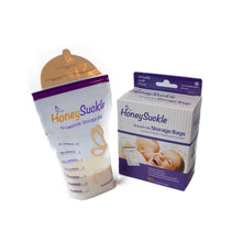 Load image into Gallery viewer, Honeysuckle Breastmilk Storage Bags 6oz 25s