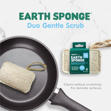 Load image into Gallery viewer, Zippies Earth Sponge Duo Gentle Scrub 4-pack