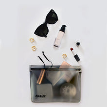 Load image into Gallery viewer, Zippies Steel Grey Reusable Standup Storage Bags
