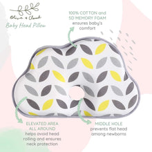 Load image into Gallery viewer, Olive & Cloud Baby Head Pillow