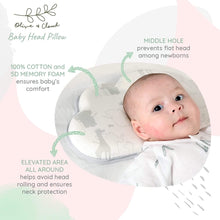 Load image into Gallery viewer, Olive & Cloud Baby Head Pillow