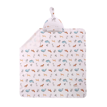 Load image into Gallery viewer, Bao Bei Tyler Baby Blanket + Matching Hat Set