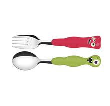 Load image into Gallery viewer, Tramontina Monster Kids 2-Piece Cutlery Set