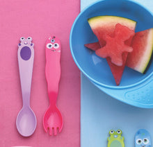 Load image into Gallery viewer, Tramontina Monster Baby 2-Piece Cutlery Set