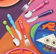 Load image into Gallery viewer, Tramontina Monster Kids 3-Piece Cutlery Set