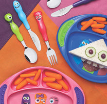 Load image into Gallery viewer, Tramontina Monster Kids 4-Piece Cutlery Set