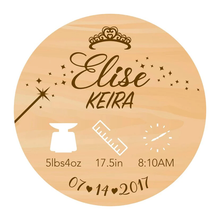 Load image into Gallery viewer, Hello World - Baby Birth Details Disc