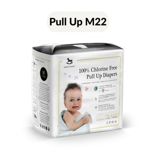 Applecrumby Chlorine Free Pull Up Diapers