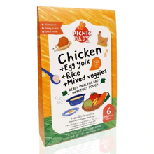 Load image into Gallery viewer, Picnic Baby Chicken With Egg Yolk Rice And Mixed Veggies 100g (6m+)
