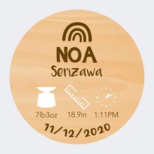 Load image into Gallery viewer, Hello World - Baby Birth Details Disc