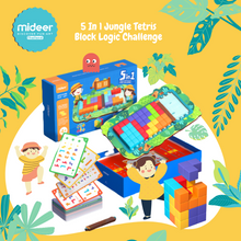 Load image into Gallery viewer, Mideer 5 in 1 Jungle Tetris Block