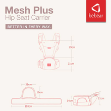 Load image into Gallery viewer, Bebear Mesh Plus Hip Seat Carrier