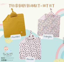 Load image into Gallery viewer, Bao Bei Tyler Baby Blanket + Matching Hat Set