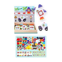 Load image into Gallery viewer, Wooden - Intelligence Magnetic Puzzle Box