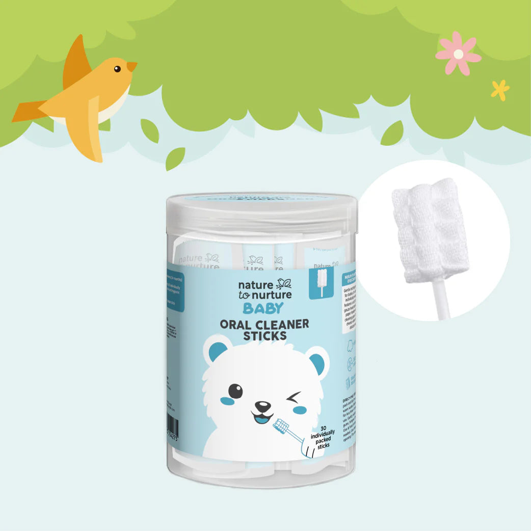 Nature to Nurture Baby Oral Cleaner Sticks, 30 individually packed sticks