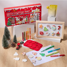 Load image into Gallery viewer, Flower Monaco DIY Glue Painting Christmas Themed
