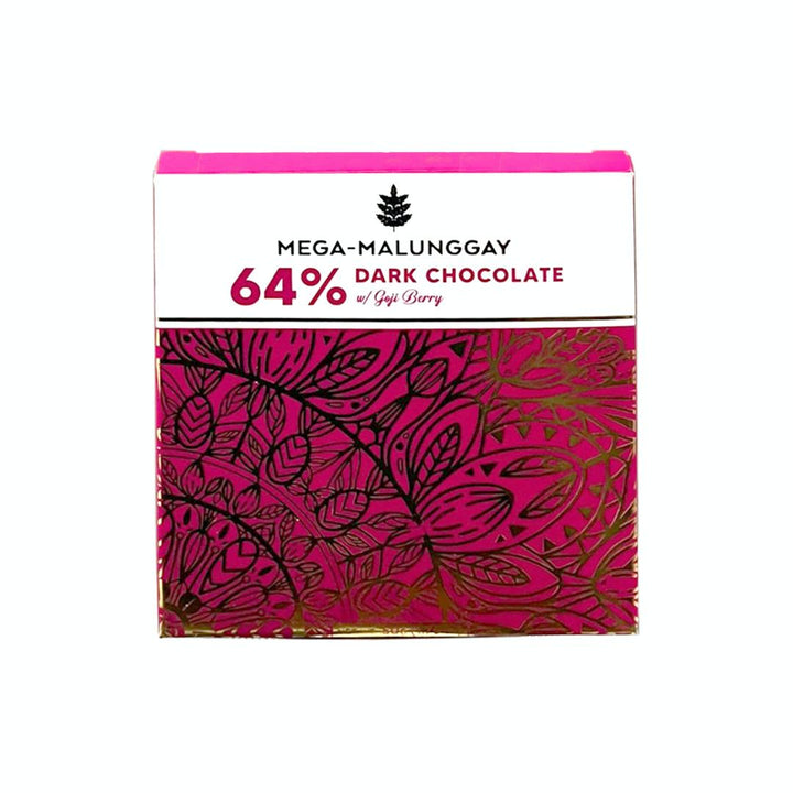 Auro 64% Dark Chocolate with Mega-Malunggay and Goji Berry 50g