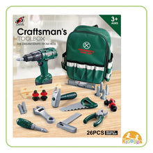 Load image into Gallery viewer, Kiddora Craftsman Backpack Tool Set
